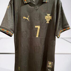 Y2K Portugal World CupJersey 2025/26 Ronald #7 Blockcore Football Shirt Men’s L